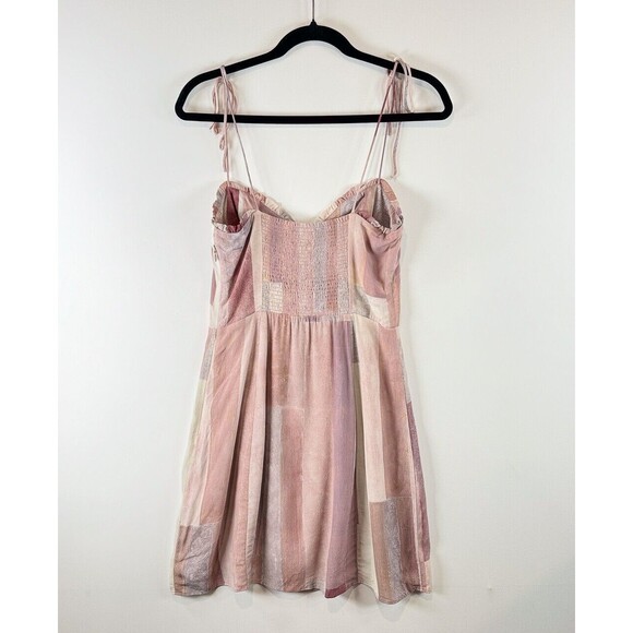 Aritzia Wilfred Women Dress Purple Fable Mini Patchwork Sweetheart A Line Size 6 - Picture 3 of 10